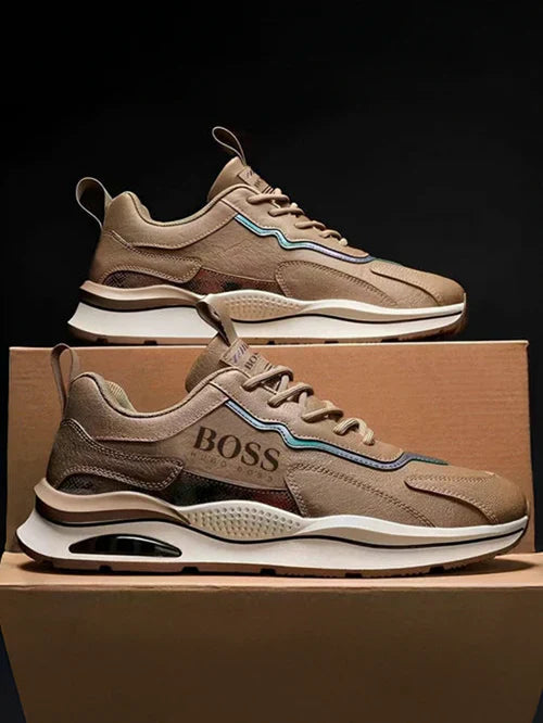 H.Bοѕѕ Essential Men's Premium Sneakers + Free Essential Class Boss Watch