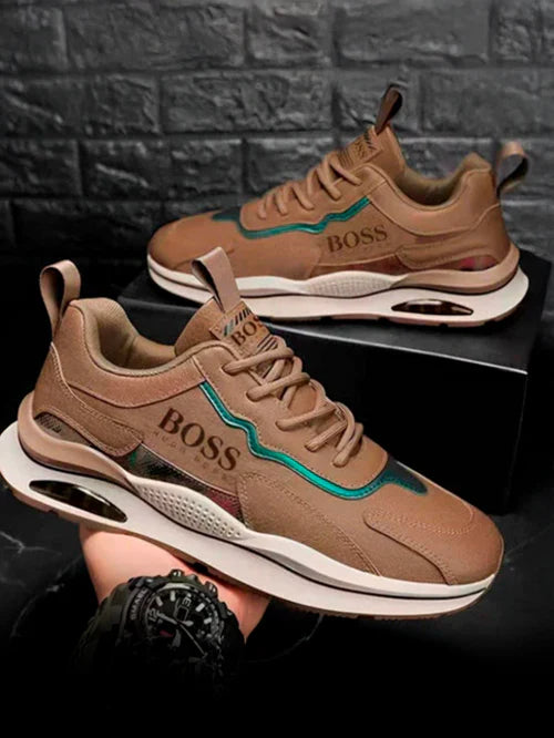 H.Bοѕѕ Essential Men's Premium Sneakers + Free Essential Class Boss Watch