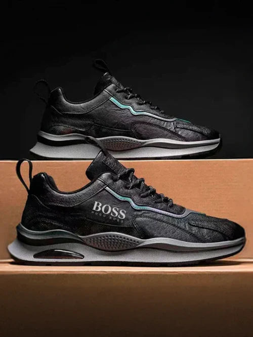 H.Bοѕѕ Essential Men's Premium Sneakers + Free Essential Class Boss Watch